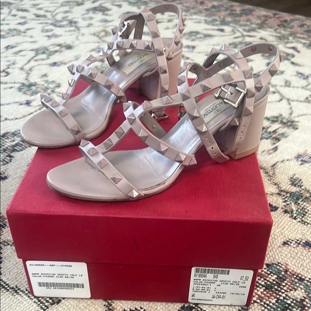 Valentino Pink/ Mauve Heeled Sandals